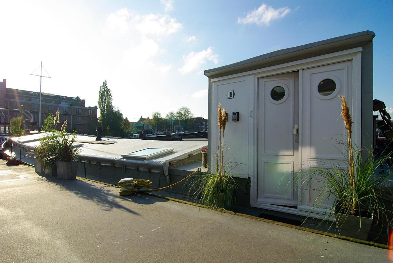 Eco Houseboat Hotell Amsterdam Exteriör bild